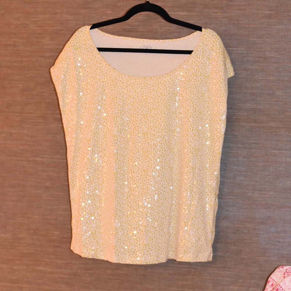 yellow/green Sequin Shirt